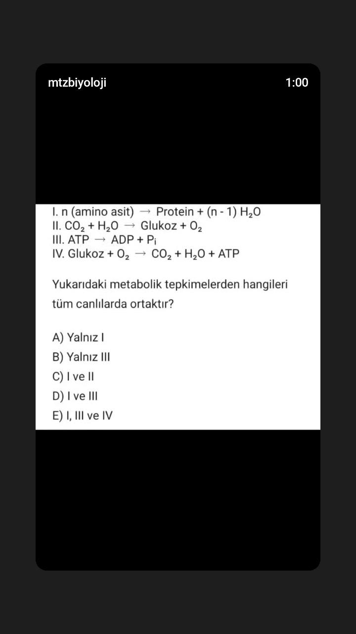 1 Dakikada TYT