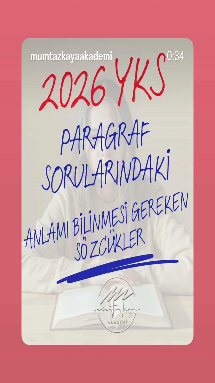 Anlamlarını Bilmeden Sınava Girme