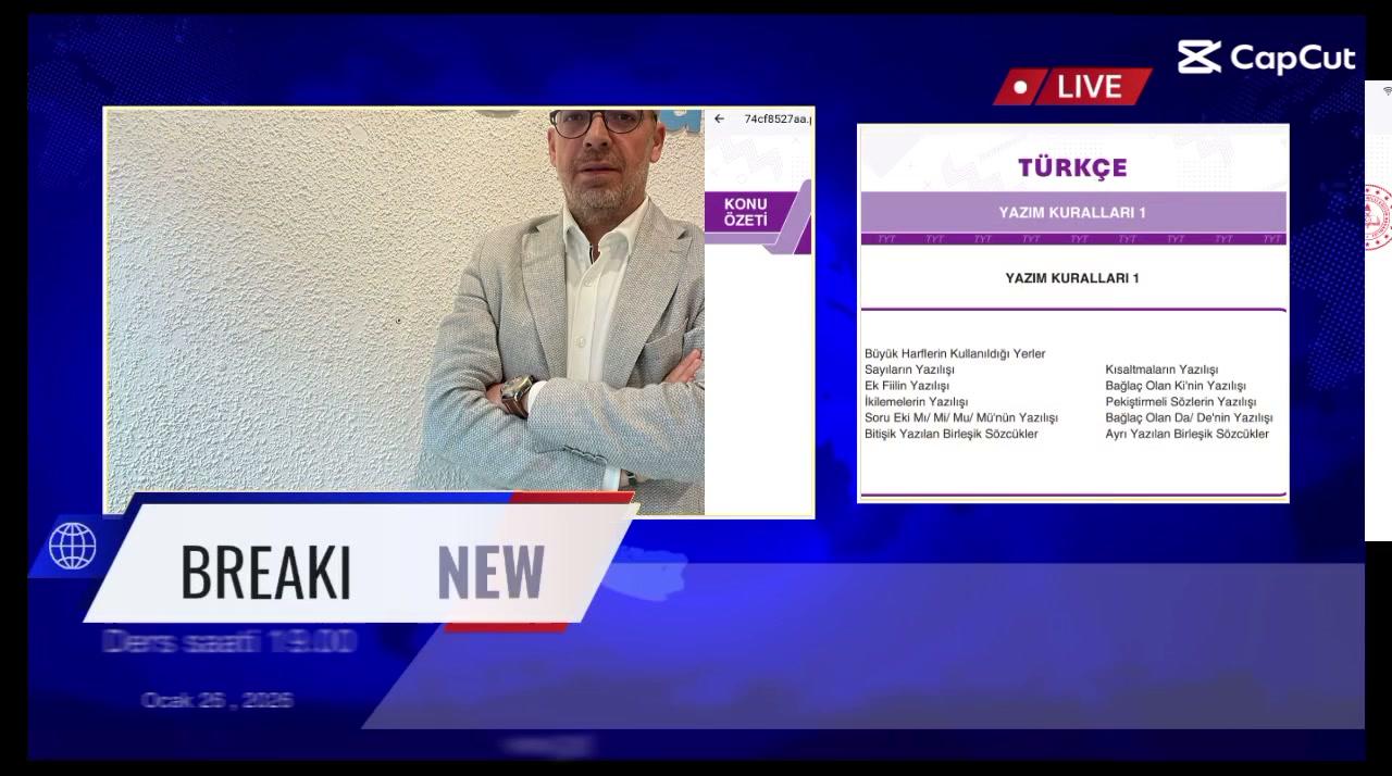 Türkçe özel dersimiz 
