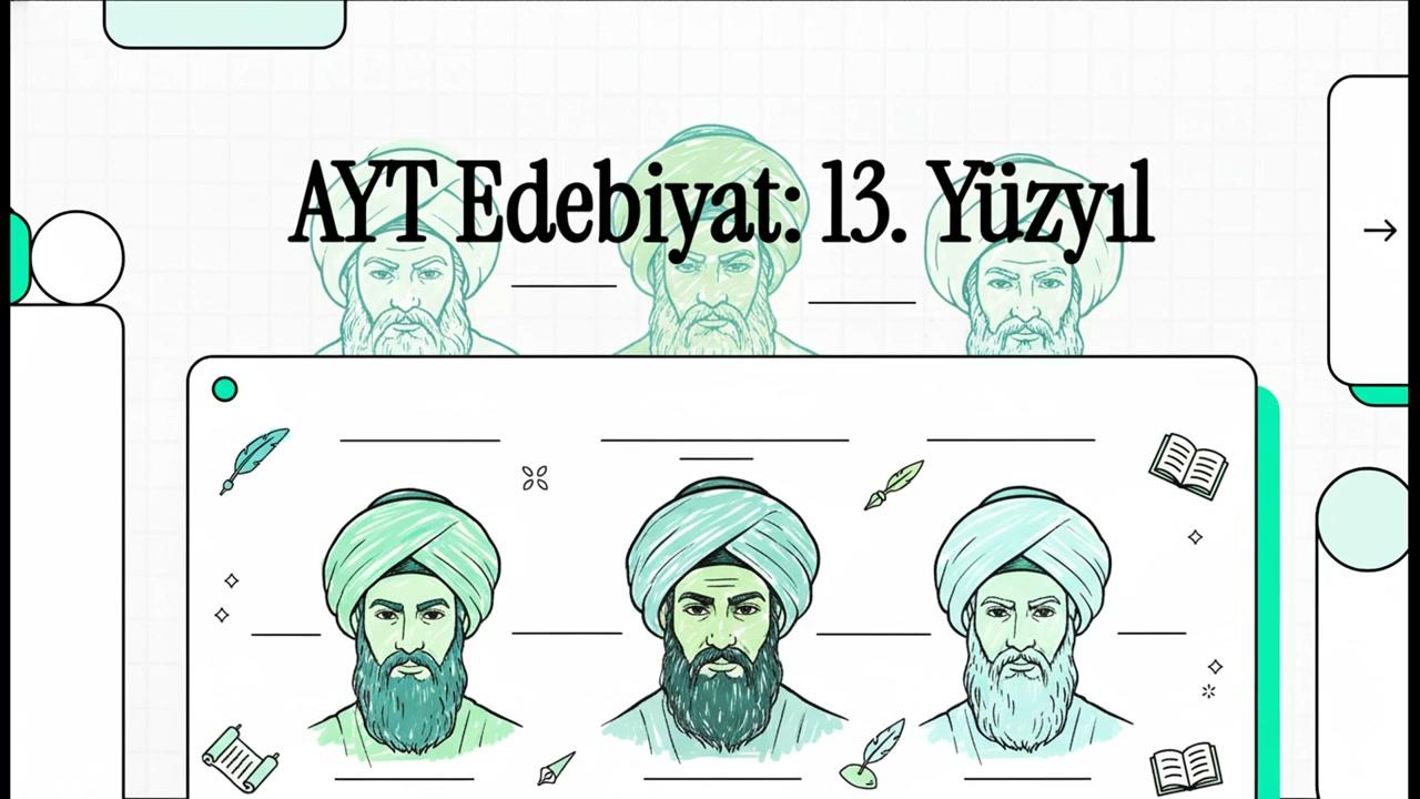 AYT Edebiyat: 13.YY DİVAN ŞAİRLERİ
