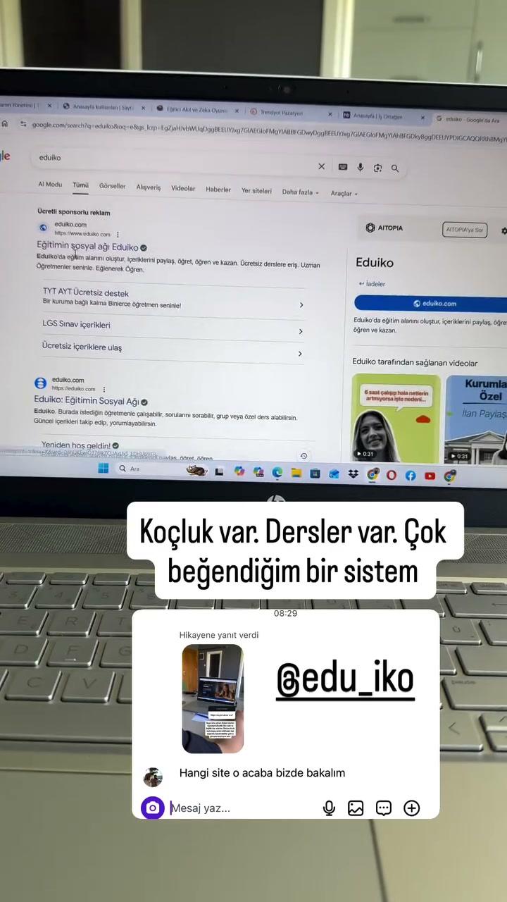 Eduiko' yu kullanan öğrenci velilerimizden gelenler 2..