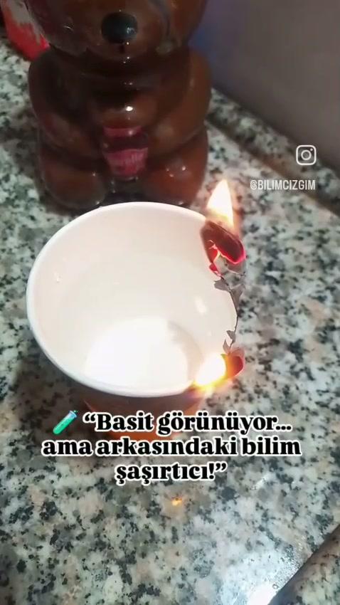 Su bulunan kâğıt bardak neden hemen yanmıyor?