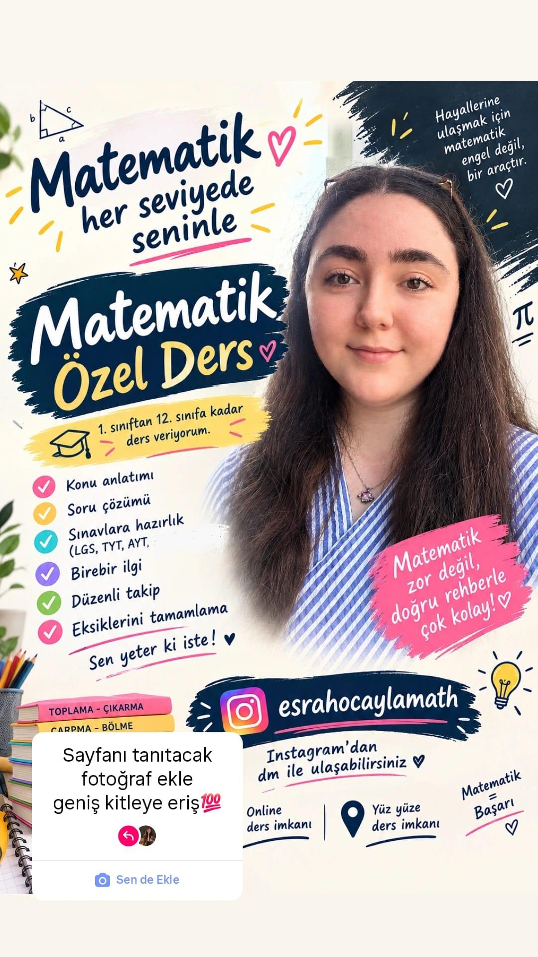 ESRA ÖZEL DERS İLAN