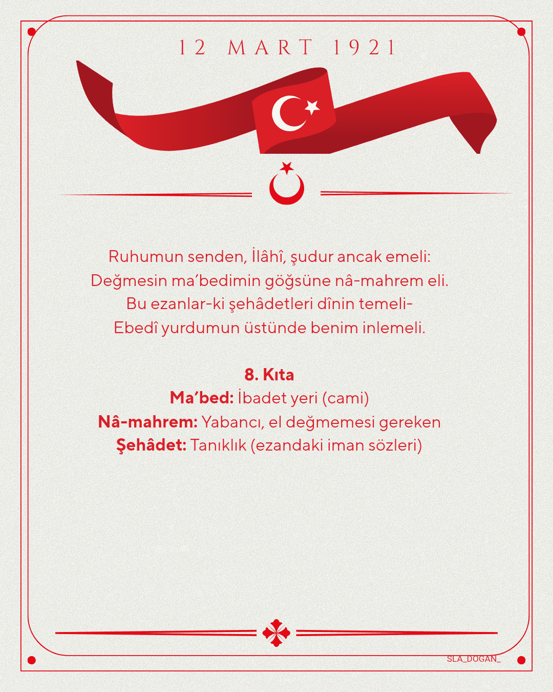 Bej ve Kırmızı Sade İstiklal Marşı'nın Kabulü Instagram Gönderisi_20260312_032035_0008