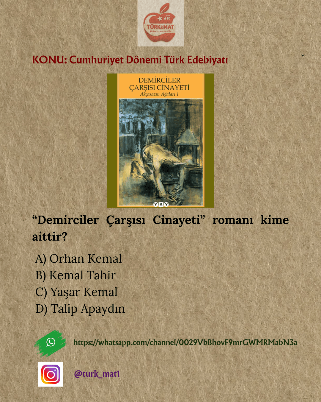 Demirciler Çarşısı Cinayeti