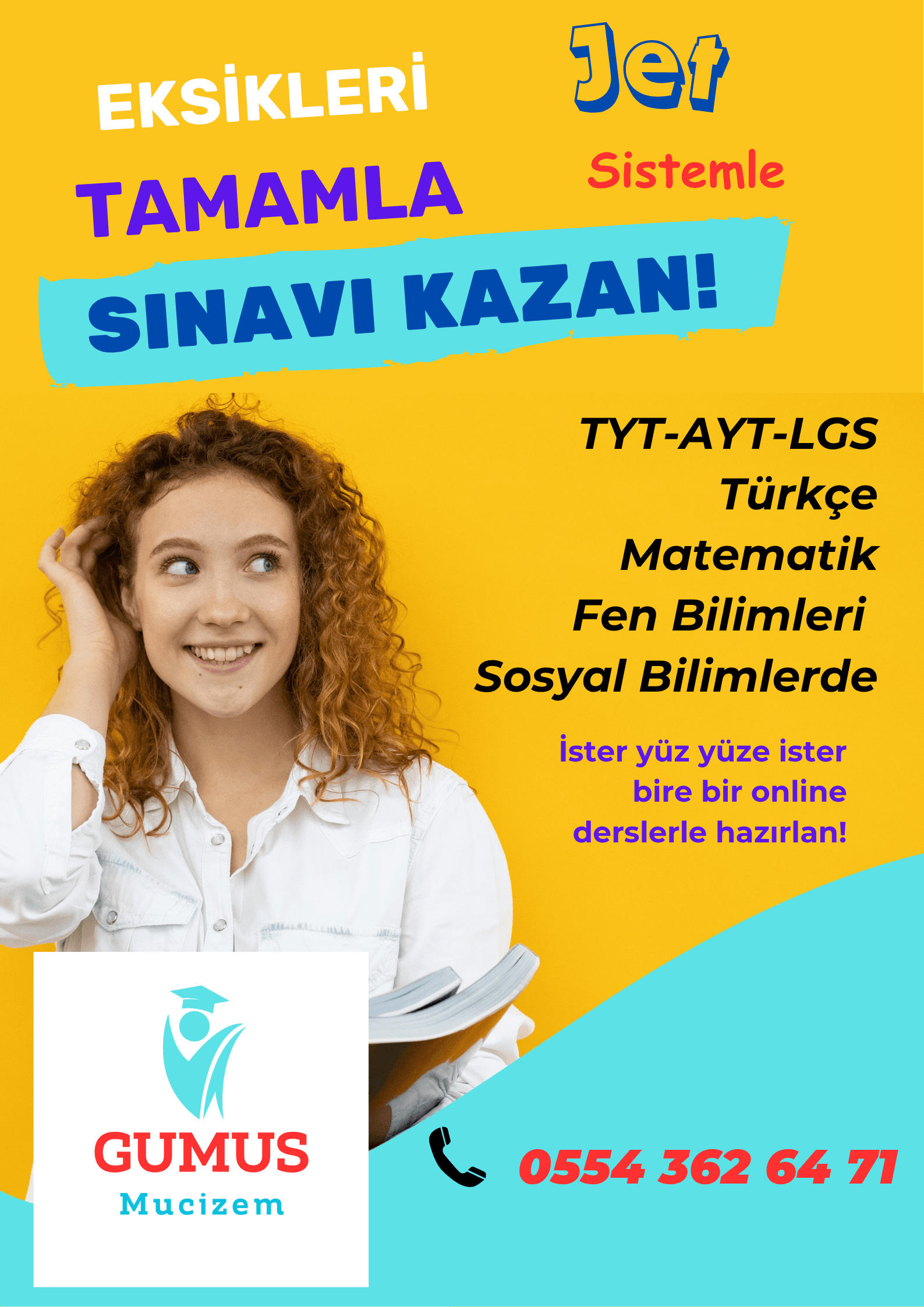 Sarı Minimalist Kurs Afiş