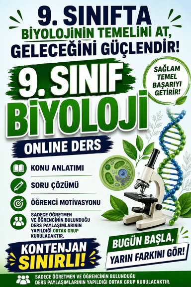Online 9. sınıf Biyoloji